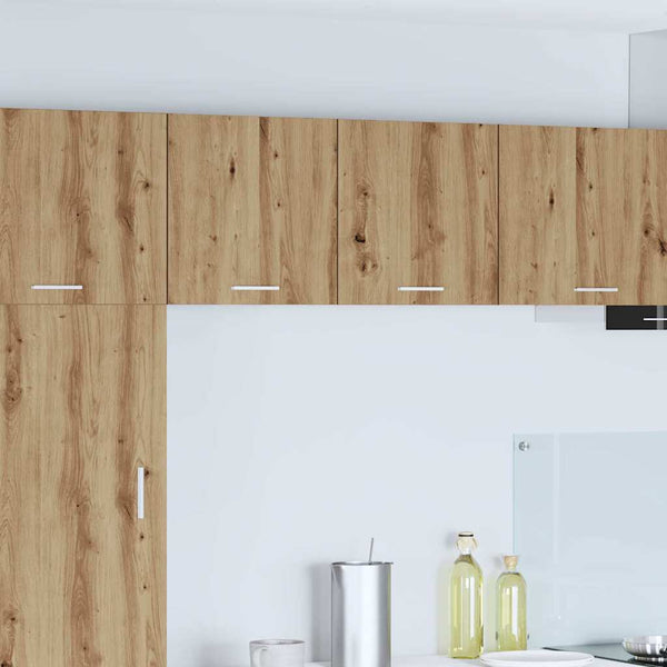 Hängeschrank 2er Set Eiche/Weiß 40cm