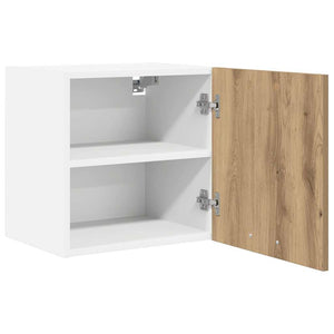 Hängeschrank 2er Set Eiche/Weiß 40cm