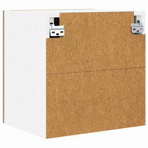 Hängeschrank 2er Set Eiche/Weiß 40cm