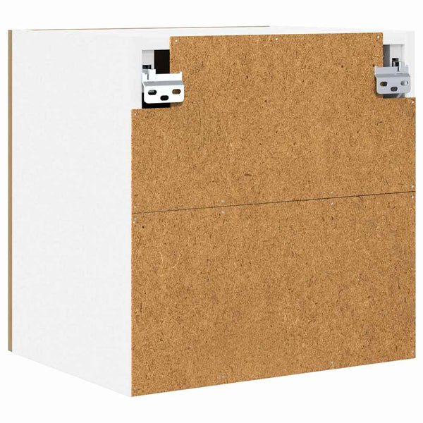 Hängeschrank 2er Set Eiche/Weiß 40cm