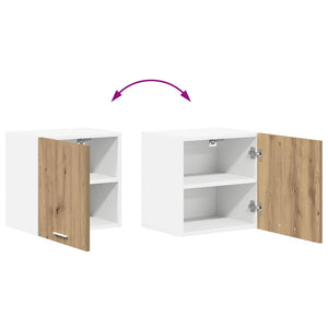 Hängeschrank 2er Set Eiche/Weiß 40cm