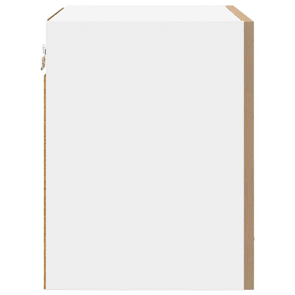 Hängeschrank 2er Set Eiche/Weiß 40cm
