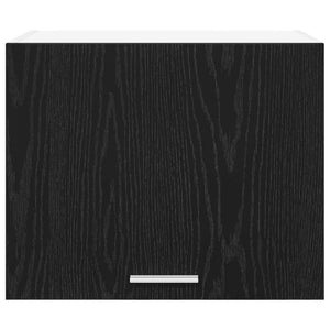 Hängeschrank Schwarz Eiche/Weiß 50x40 cm