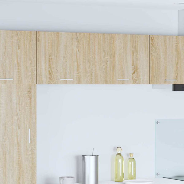 Hängeschrank 2er Set Sonoma Eiche Weiß