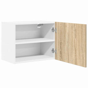 Hängeschrank 2er Set Sonoma Eiche Weiß