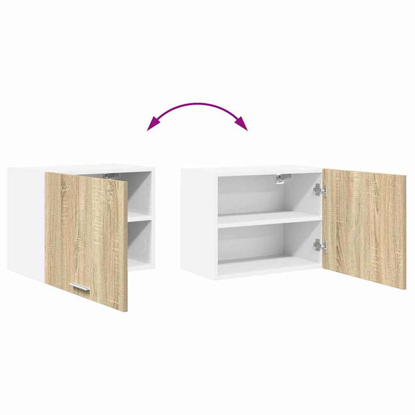 Hängeschrank 2er Set Sonoma Eiche Weiß