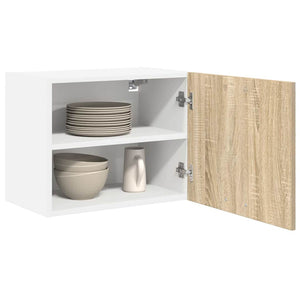 Hängeschrank 2er Set Sonoma Eiche Weiß