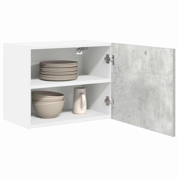 Hängeschrank Betongrau/Weiß 50x31x40cm