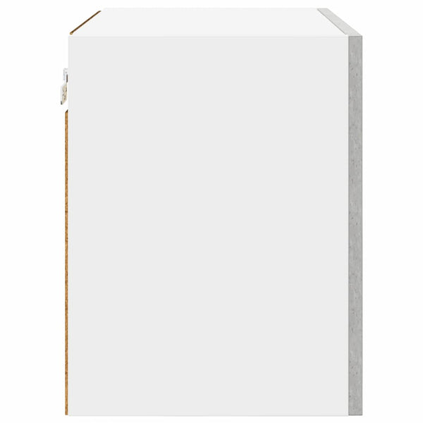 Hängeschrank Betongrau/Weiß 50x31x40cm