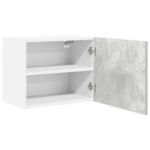 Hängeschrank 2er Set Betongrau/Weiß 50x40cm