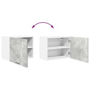Hängeschrank 2er Set Betongrau/Weiß 50x40cm