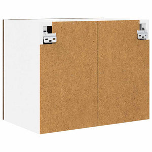 Hängeschrank 2er Set, Geräucherte Eiche/Weiß
