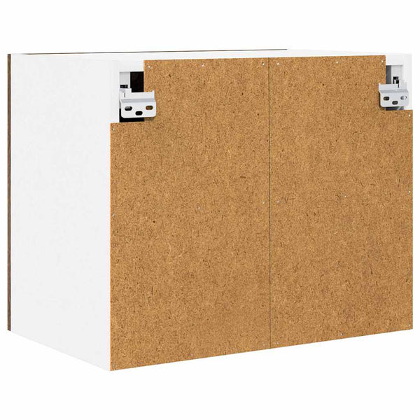 Hängeschrank 2er Set, Geräucherte Eiche/Weiß