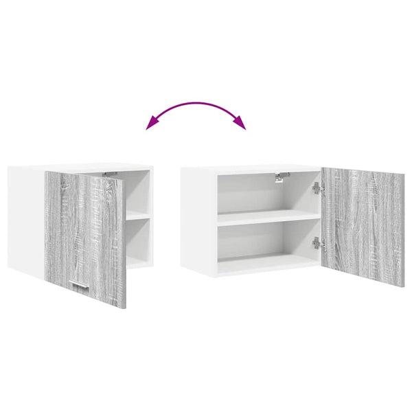 Hängeschrank Grau Sonoma Weiß 50x31x40cm
