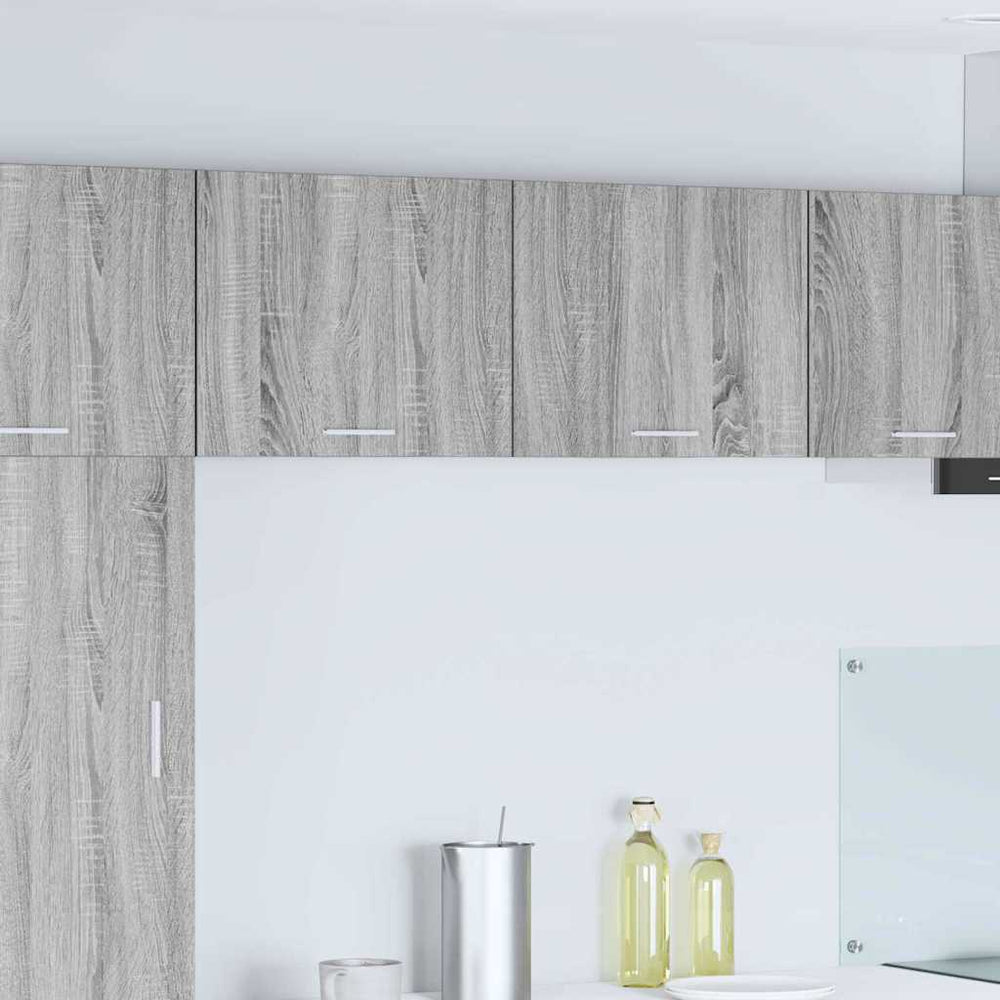 Hängeschrank 2er Set Grau Sonoma/Weiß
