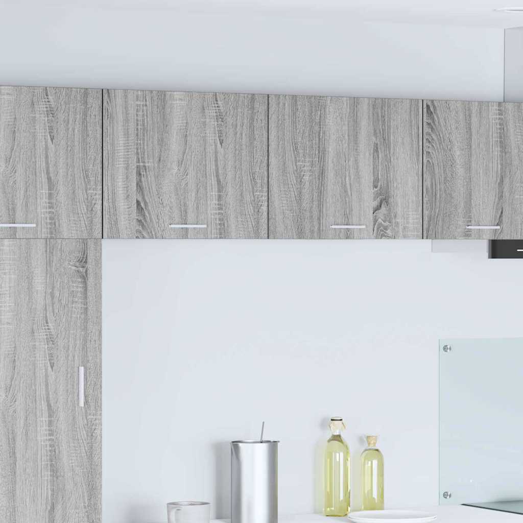 Hängeschrank 2er Set Grau Sonoma/Weiß