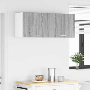 Hängeschrank 2er Set Grau Sonoma/Weiß