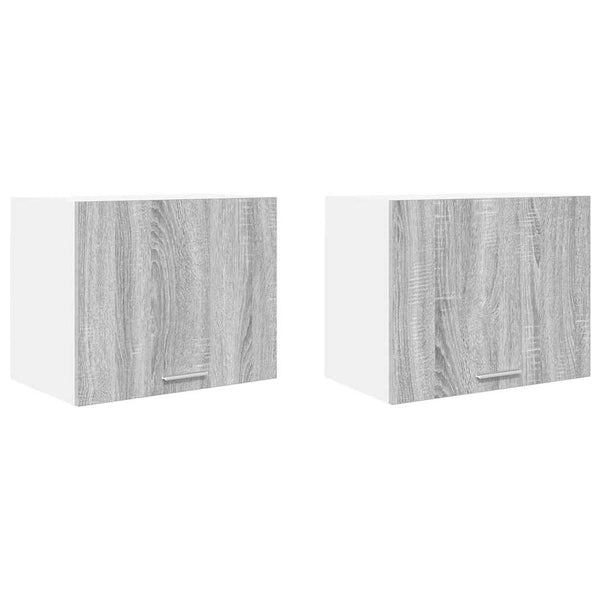 Hängeschrank 2er Set Grau Sonoma/Weiß
