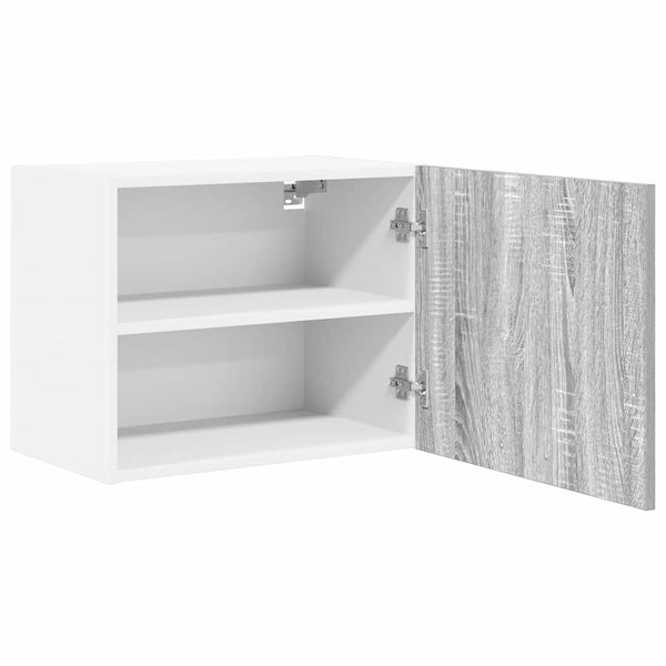 Hängeschrank 2er Set Grau Sonoma/Weiß