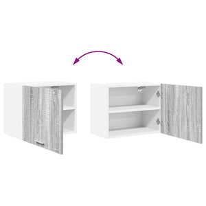 Hängeschrank 2er Set Grau Sonoma/Weiß