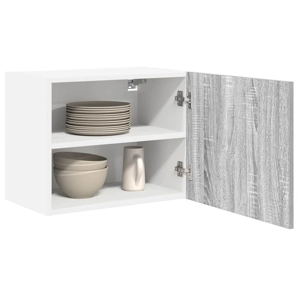 Hängeschrank 2er Set Grau Sonoma/Weiß