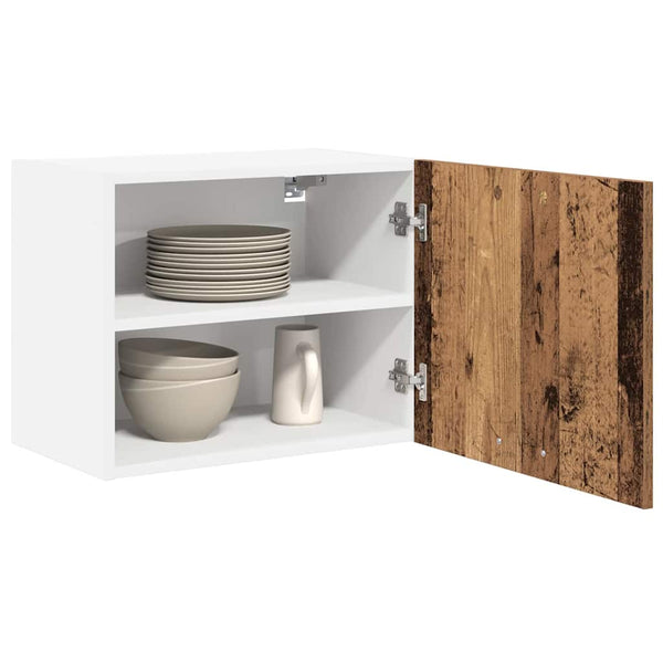 Hängeschrank Altes Holz/Weiß 50x31x40cm