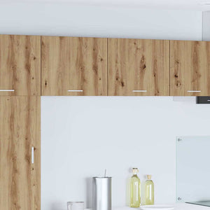 Hängeschrank 2er Set Eiche/Weiß