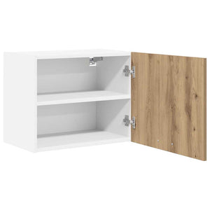 Hängeschrank 2er Set Eiche/Weiß