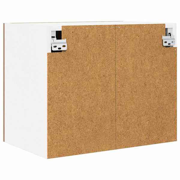 Hängeschrank 2er Set Eiche/Weiß