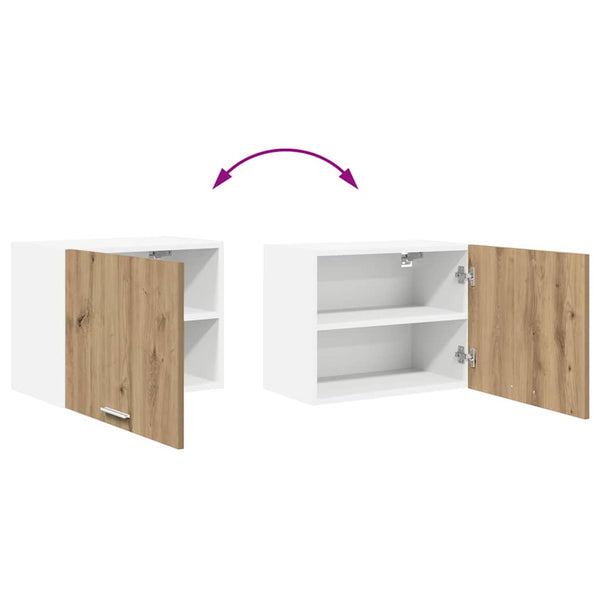 Hängeschrank 2er Set Eiche/Weiß