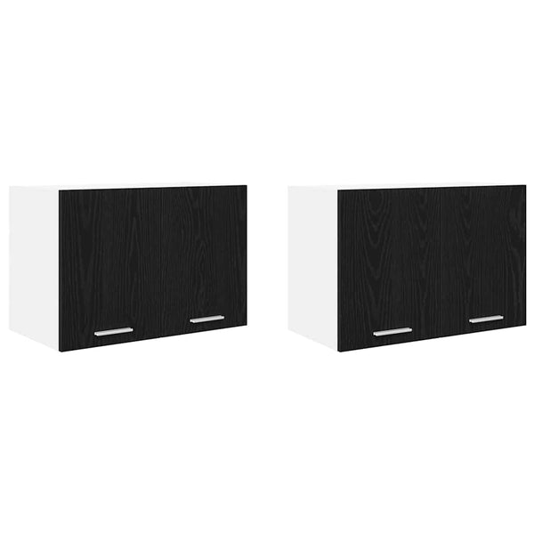 Hängeschrank Set, Schwarz & Weiß, 60 cm