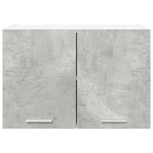 Hängeschrank mit Tür, Betongrau/Weiß, 2er-Set