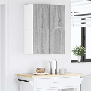 Hängeschrank 2er Set Grau/Weiß 60x40 cm