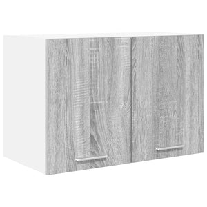 Hängeschrank 2er Set Grau/Weiß 60x40 cm