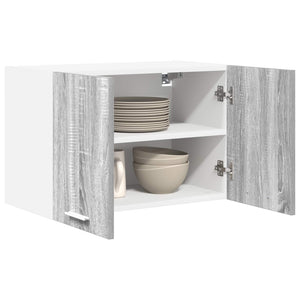 Hängeschrank 2er Set Grau/Weiß 60x40 cm