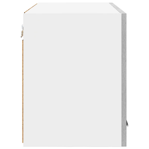 Hängeschrank 2er Set Grau/Weiß 60x40 cm