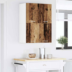 Hängeschrank Altes Holz/Weiß 60x31x40cm