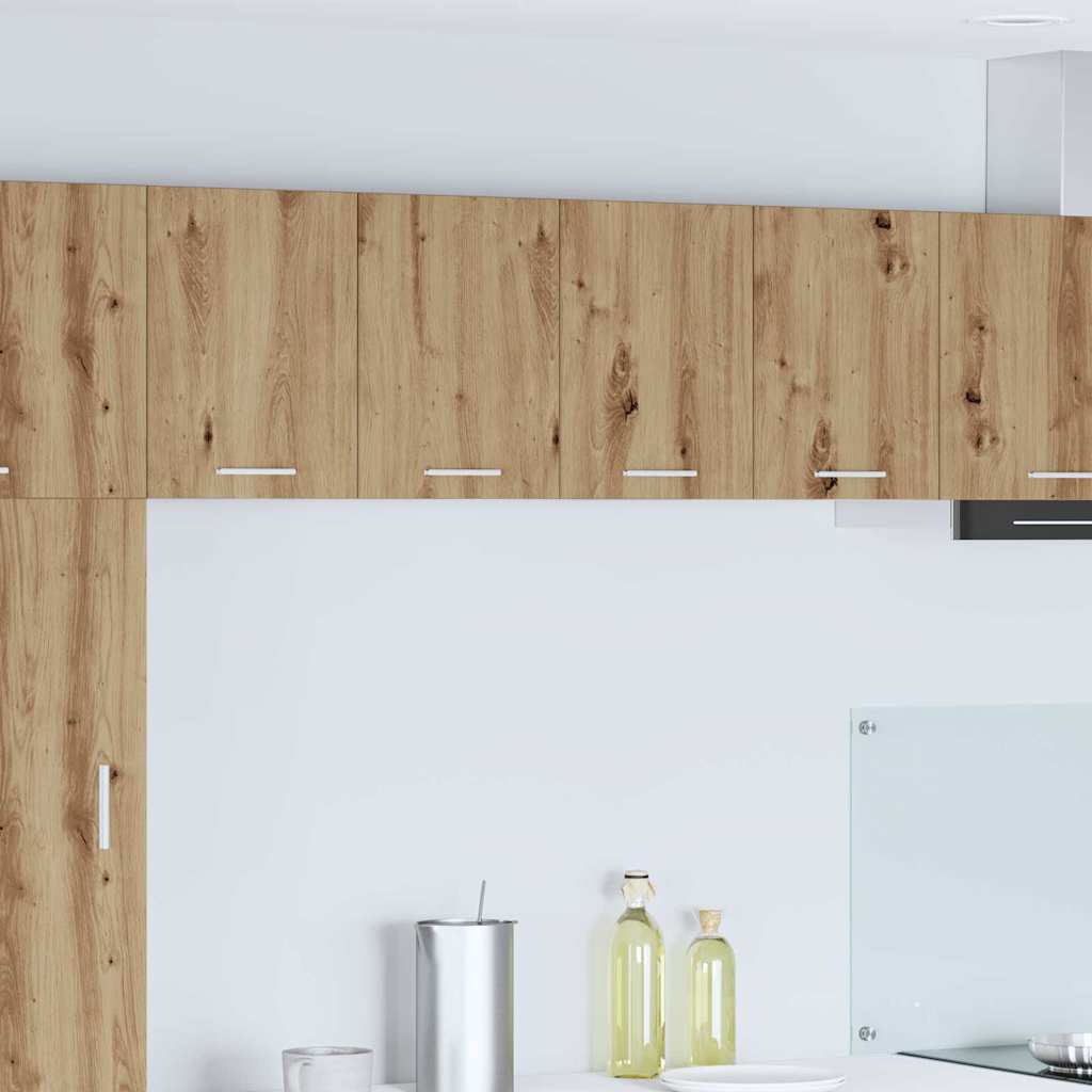 Hängeschrank 2er Set Eiche/Weiß 60cm