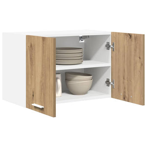Hängeschrank 2er Set Eiche/Weiß 60cm