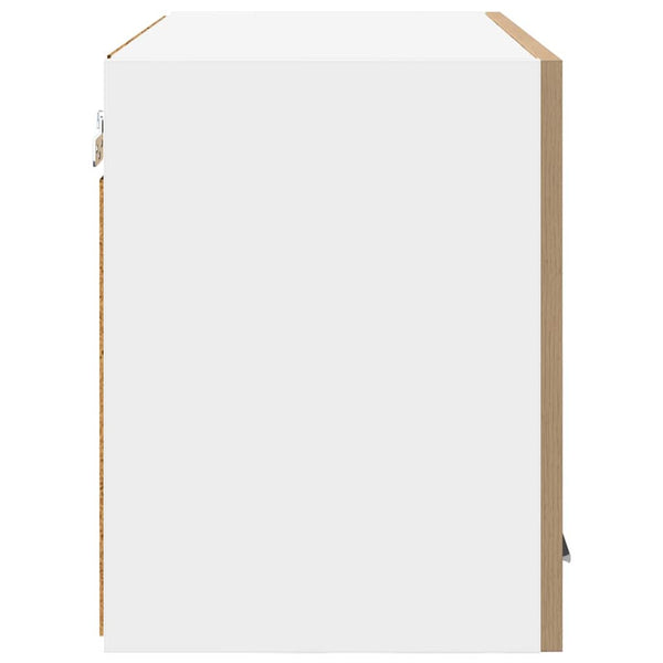Hängeschrank 2er Set Eiche/Weiß 60cm
