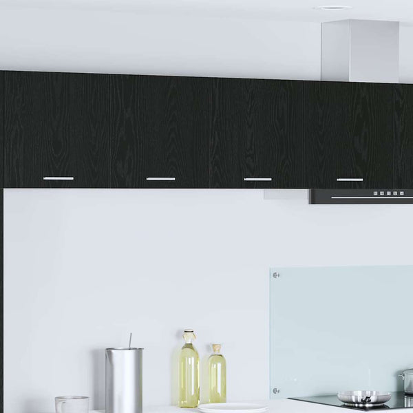 Hängeschrank Schwarz Eichen-Optik 80 cm