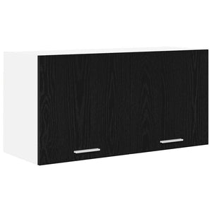 Hängeschrank Schwarz Eichen-Optik 80 cm