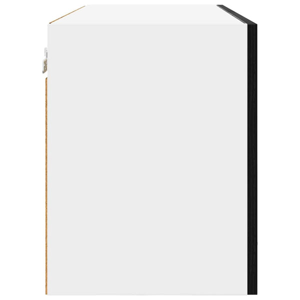 Hängeschrank Schwarz Eichen-Optik 80 cm