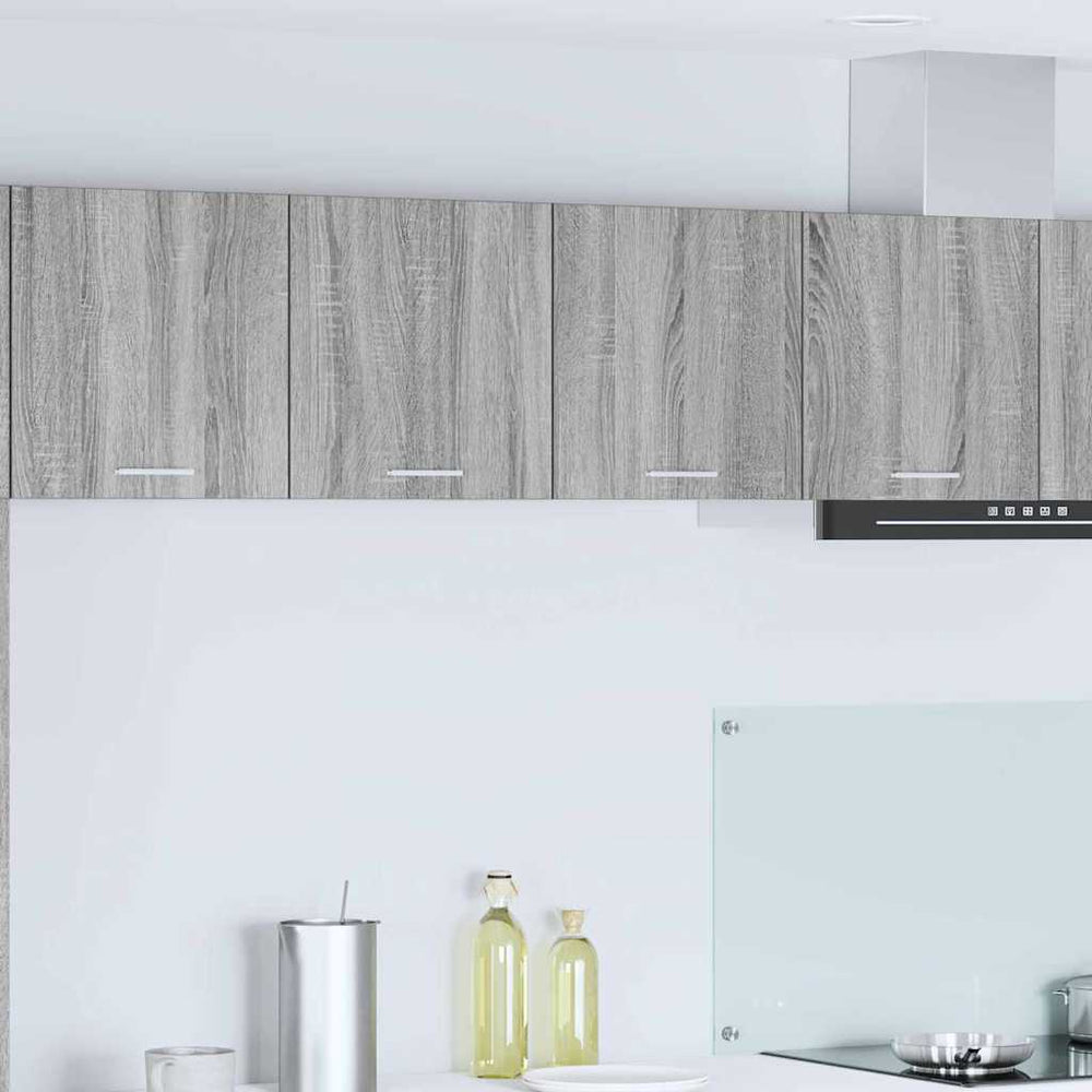 vidaXL Wall Cabinet Sonoma Grey 80 x 31 x 40 cm Engineered Wood