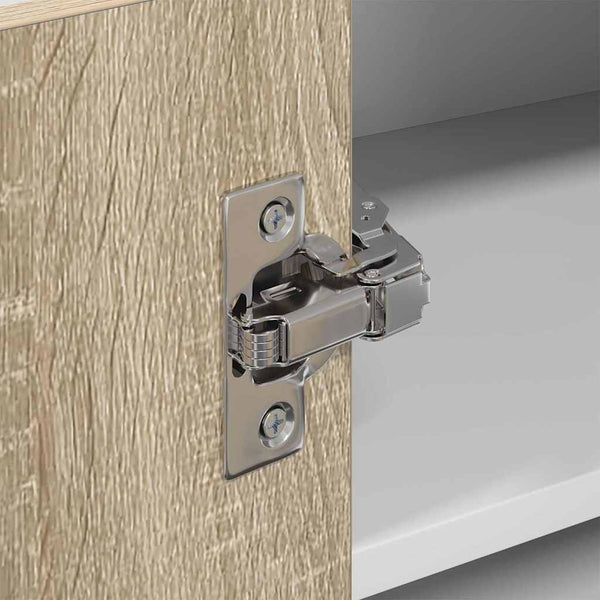 vidaXL Meuble haut de rangement chêne Sonoma et blanc 57 x 57 x 40 cm