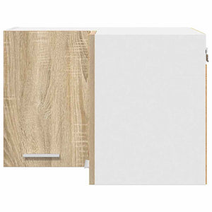 vidaXL Meuble haut de rangement chêne Sonoma et blanc 57 x 57 x 40 cm