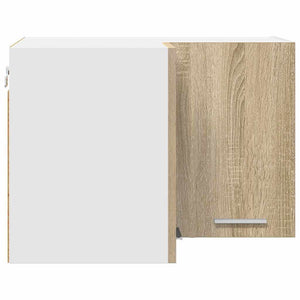 vidaXL Meuble haut de rangement chêne Sonoma et blanc 57 x 57 x 40 cm