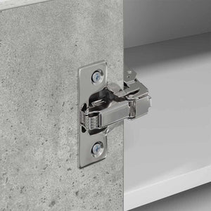 Hängeschrank Betongrau/Weiß 57x57x40 cm