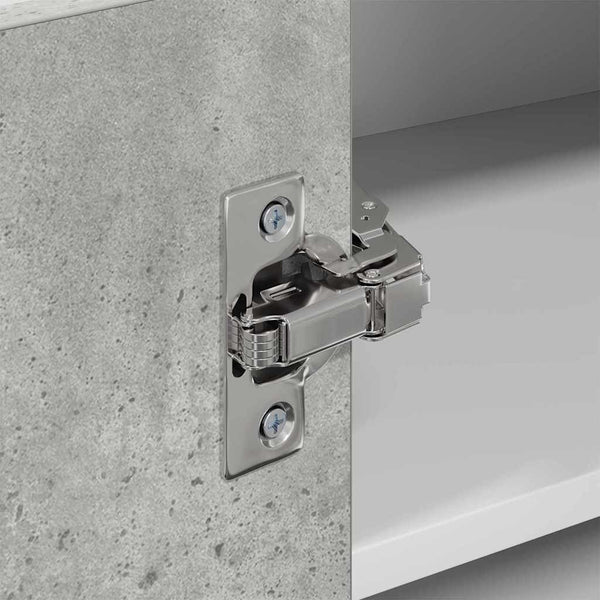 Hängeschrank Betongrau/Weiß 57x57x40 cm