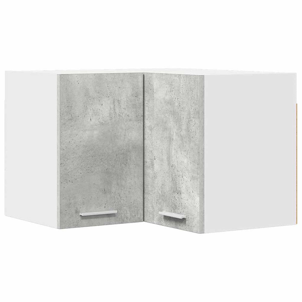 vidaXL Wall Cabinet Concrete Grey and White 57 x 57 x 40 cm Engineered Wood